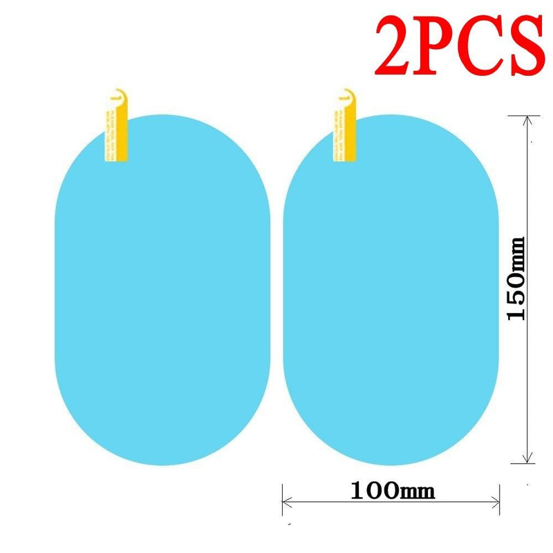 2Pcs Car Rearview Mirror Protective Film Anti Fog Clear Protective Film Car Window Rain Protector Waterproof Glass Stickers - Click Fácil