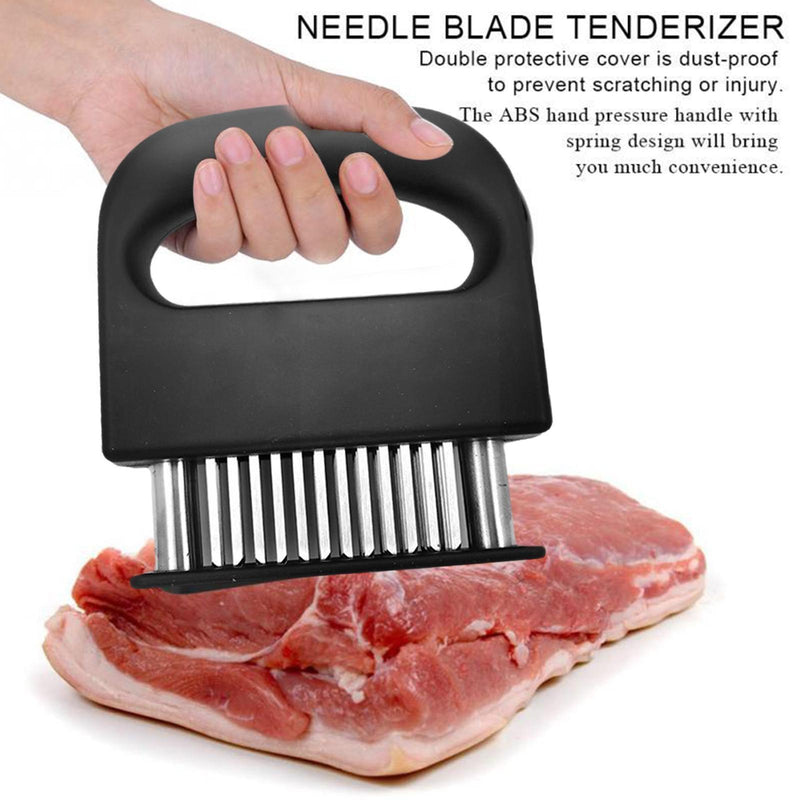 48 Blades Needle Meat Tenderizer Steel Knife Tools Tenderizer Hammer Cooking Meat Beaf Pounder Meat Mallet Steak Q2Z9 - Click Fácil