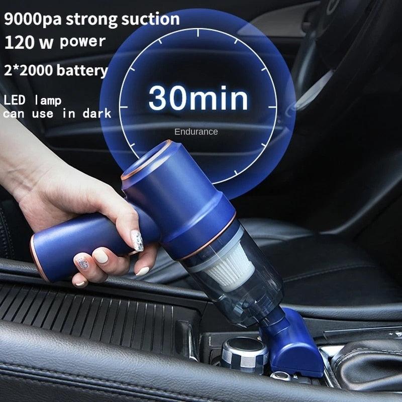 120000Pa Wireless Portable Car Vacuum Cleaner Handheld Mini Vaccum Cleaners For Car Home Desktop Keyboard Cleaning Car Accessory - Click Fácil